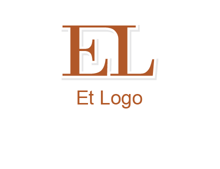 letter EL joined together