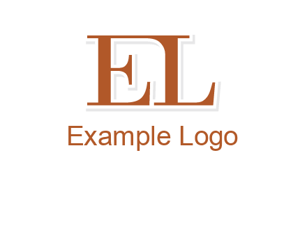 letter EL joined together