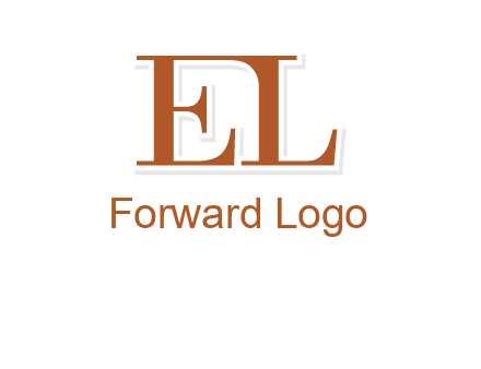 letter EL joined together