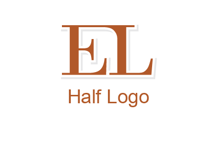 letter EL joined together