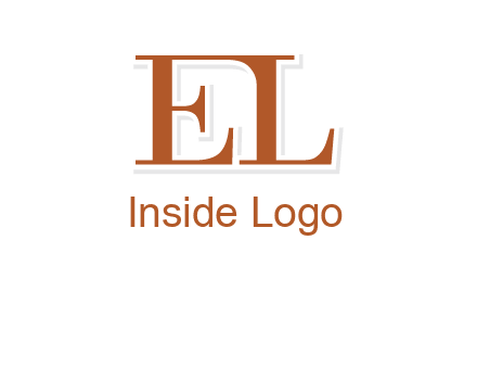 letter EL joined together