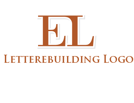 letter EL joined together