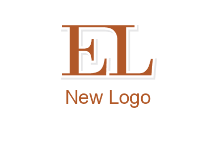 letter EL joined together