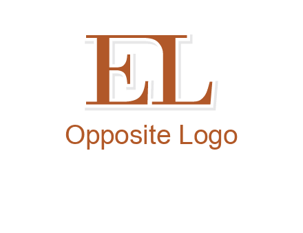 letter EL joined together