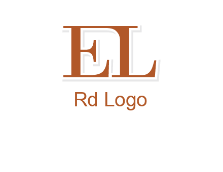 letter EL joined together