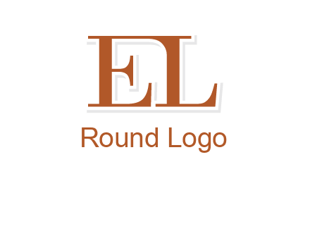 letter EL joined together