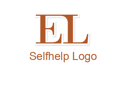 letter EL joined together