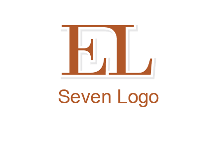letter EL joined together