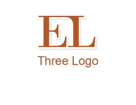 letter EL joined together