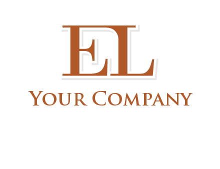 letter EL joined together