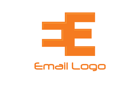 negative spacing letter E from letter E