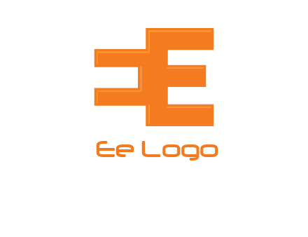 negative spacing letter E from letter E