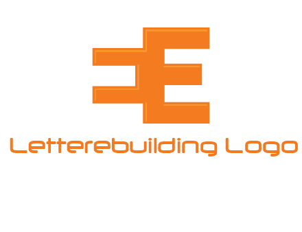 negative spacing letter E from letter E