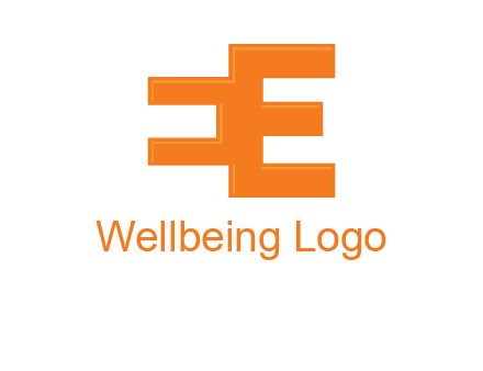 negative spacing letter E from letter E