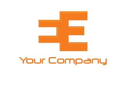 negative spacing letter E from letter E