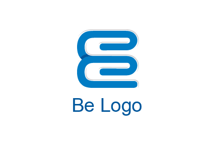 line art spiral letter Es