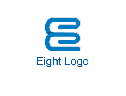 line art spiral letter Es