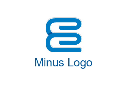 line art spiral letter Es