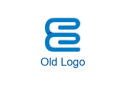 line art spiral letter Es