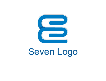 line art spiral letter Es