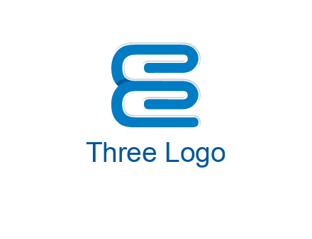 line art spiral letter Es