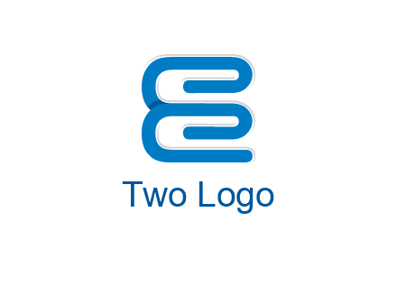 line art spiral letter Es
