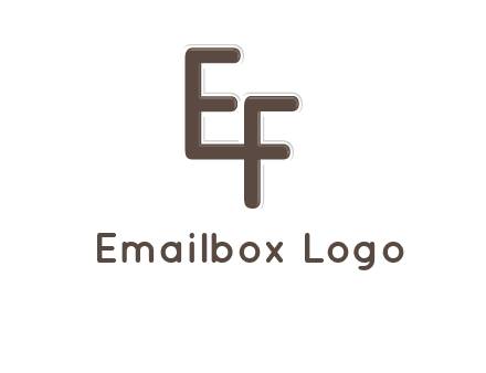 letter E joined to letter F