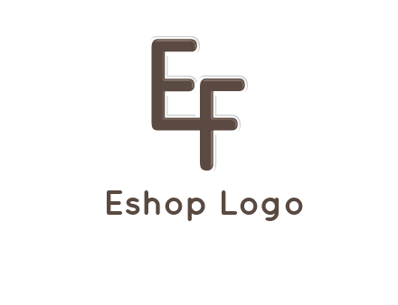 letter E joined to letter F