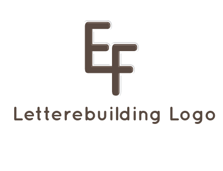 letter E joined to letter F