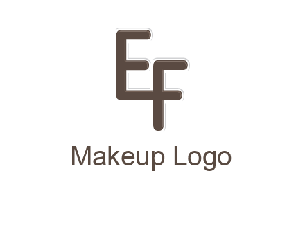 letter E joined to letter F