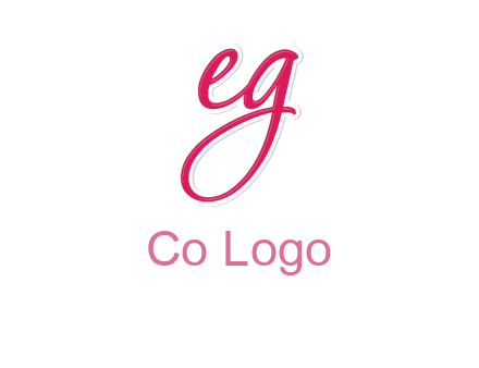 letter E and letter G joined together