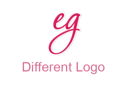 letter E and letter G joined together
