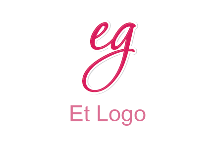 letter E and letter G joined together