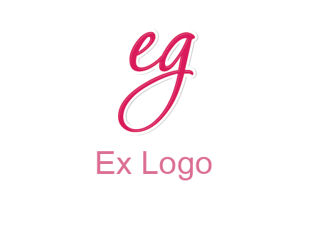 letter E and letter G joined together