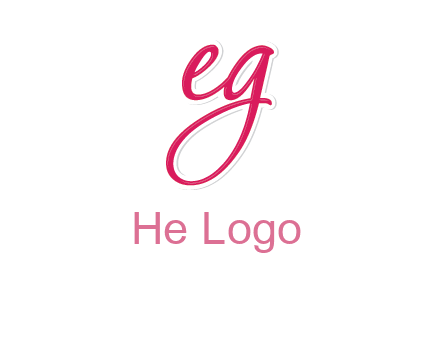 letter E and letter G joined together