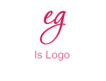 letter E and letter G joined together