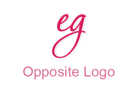 letter E and letter G joined together