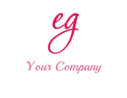 letter E and letter G joined together