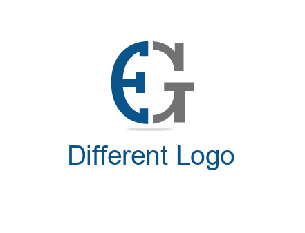 letter E forming letter G