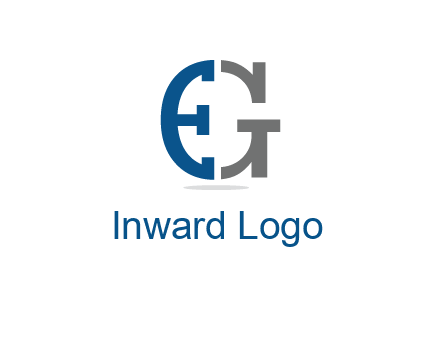 letter E forming letter G