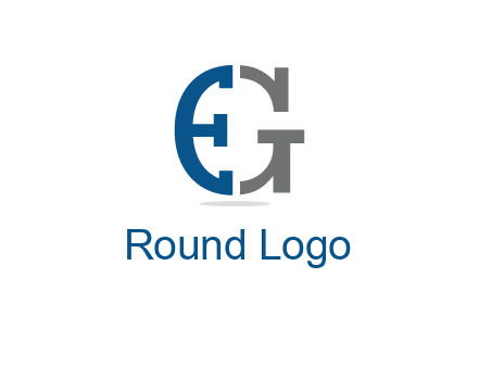 letter E forming letter G