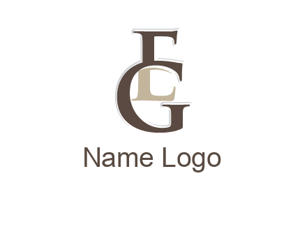letter G forming letter E