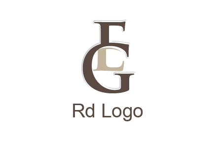 letter G forming letter E