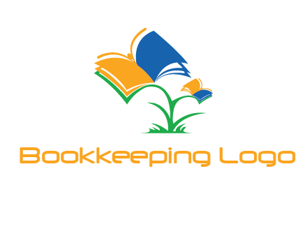 flying butterfly books and plant education logo