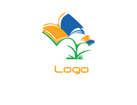 flying butterfly books and plant education logo