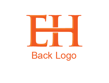 letter E joined to letter H