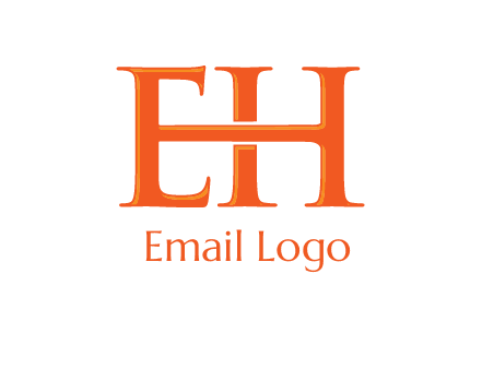 letter E joined to letter H