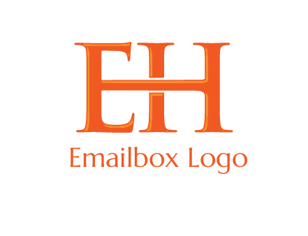 letter E joined to letter H