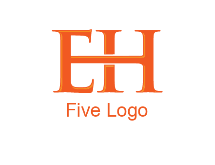 letter E joined to letter H