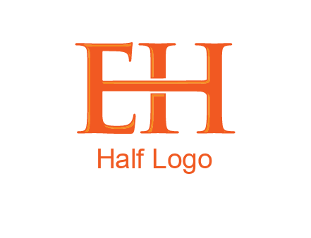 letter E joined to letter H